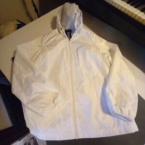 New Intl D.E.T.A.I.L.S white windbreaker   M
